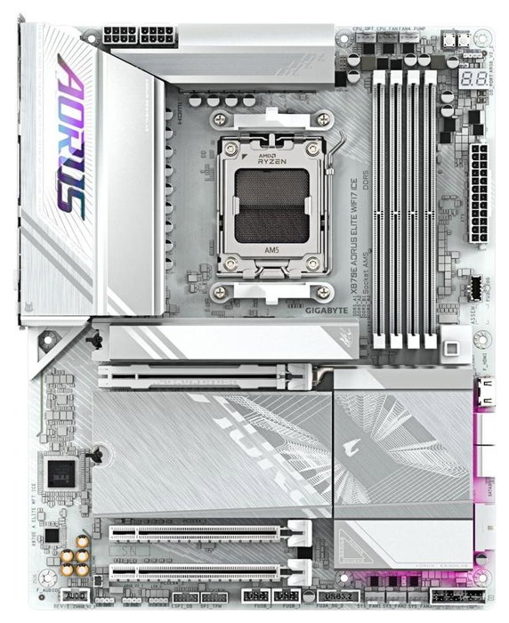 Gigabyte X870E AORUS ELITE WIFI7 ICE Blanco