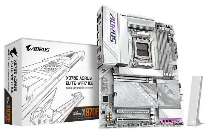 Gigabyte X870E AORUS ELITE WIFI7 ICE Blanco