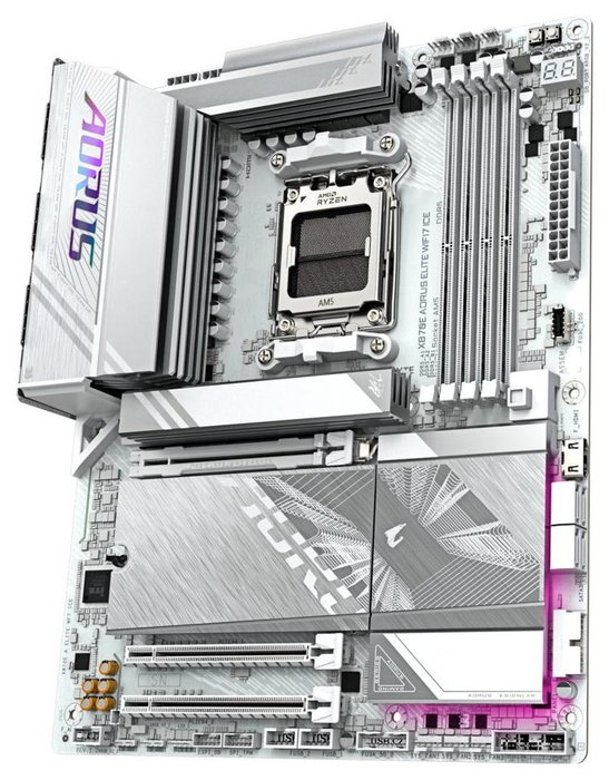 Gigabyte X870E AORUS ELITE WIFI7 ICE Blanco