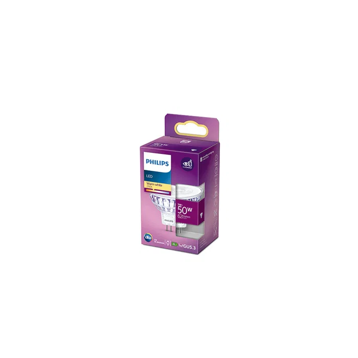 Philips Bombilla LED MR16 7W 621Lm 2700K Blanca Cálida [PH-929001904855 Philips Bombilla LED MR16 7W 621Lm 2700K Blanca Cálida [PH-929001904855