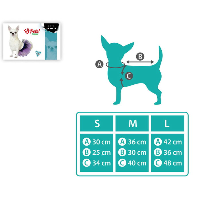 Tutú Disfraz para Mascota Circo - Morado, Talla M Tutú Disfraz para Mascota Circo - Morado, Talla M
