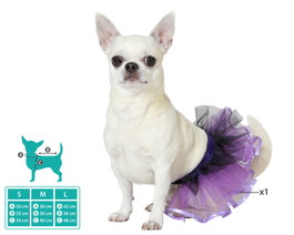 Tutú Disfraz para Mascota Circo - Morado, Talla M