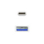 Nanocable Cable USB-C a USB-A 3.1 Gen2 10 Gbps, 1.5 m, Blanco