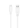 Nanocable Cable USB-C a USB-A 3.1 Gen2 10 Gbps, 1.5 m, Blanco