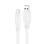 Nanocable Cable USB-C a USB-A 3.1 Gen2 10 Gbps, 1.5 m, Blanco