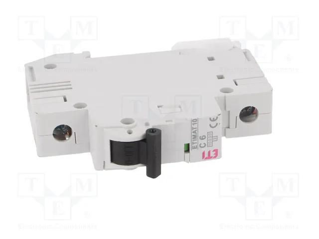 ETI POLAM Interruptor magnetotérmico ETIMAT 10 1P C6 6A 10kA