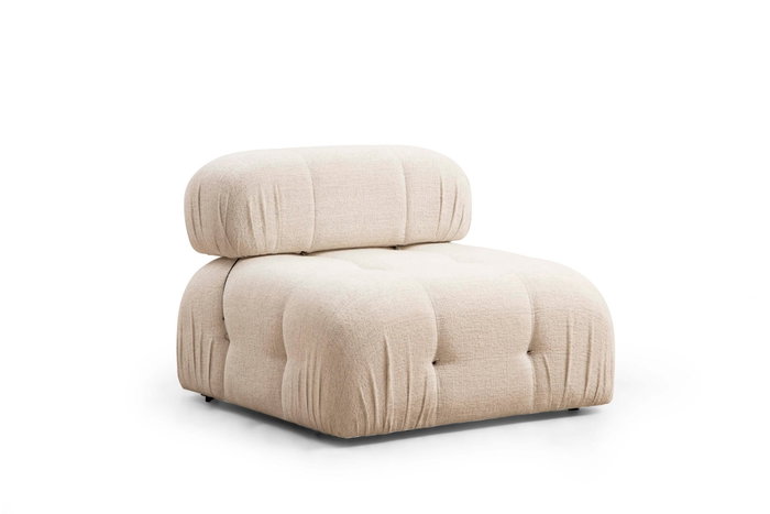 Atelier Del Sofa Bubble O1 Sofá de 1 Plaza Cream Bouclette Tapizado Poliéster Diseño Escandinavo