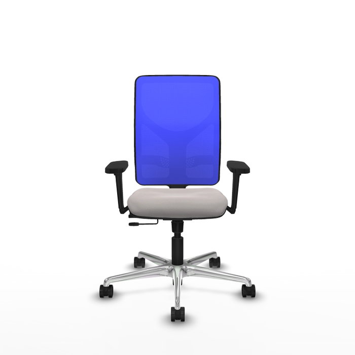 PIQUERAS Y CRESPO Silla de oficina Motilla con mecanismo Sincro/Traslack, Blanco y Azul PIQUERAS Y CRESPO Silla de oficina Motilla con mecanismo Sincro/Traslack, Blanco y Azul