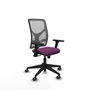 PIQUERAS Y CRESPO Silla de oficina Motilla con mecanismo Sincro, Morado y Gris
