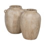 Jarrón Beige Cerámica Decoración 42,50 X 42,50 X 58 cm