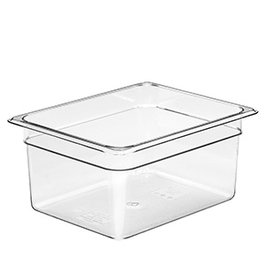 Cambro Cubeta Poli GN 1/2-150, Cubeta de Policarbonato para Almacenaje y Transporte, 8.9 Litros, 150x265x325 mm