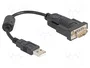 DeLOCK Adaptador USB 2.0 Tipo A a RS-232 D-Sub 9 pines 64276 con núcleo de ferrita