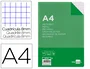 Liderpapel Recambio A4 100 hojas 60gr cuadro 8mm con margen 4 taladros