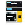 Dymo Cinta de Etiquetas Industrial Rhino ID1-12, Negro sobre Plateado, 12mm x 5,5m