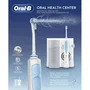 Oral-B Irrigador Bucal Dental OxyJet con Tecnología de Microburbujas, 5 Niveles de Presión y 4 Tipos de Chorro, Incluye 2 Cabezales OxyJet y 2 Water Jet