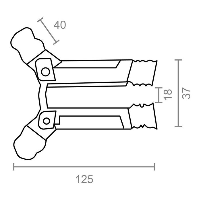 Edm Seguro persiana cuña dentada PR25 acero inoxidable 2 unidades
