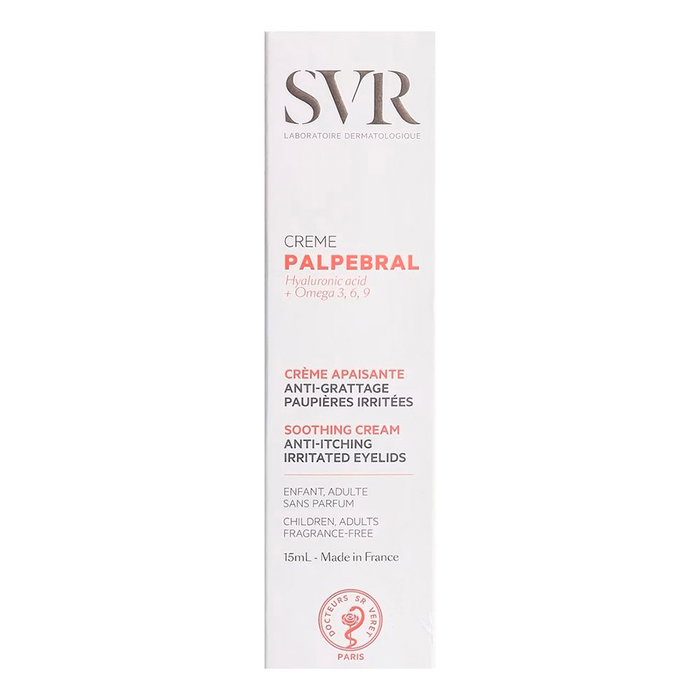 SVR LABORATOIRE DERMATOLOGIQUE TOPIALYSE Palpebral Crème - Crema Calmante para Párpados Irritados, Anti Ojeras y Bolsas, 15 ml
