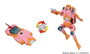 Hasbro Transformers Missing Link C-07 Arcee Prototipo 14 cm