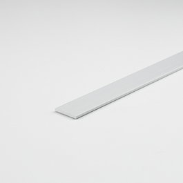 Arcansas Perfil bricolaje pletina aluminio plata 1000 x 25 x 2 mm
