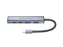 Conceptronic HUBBIES22G Hub USB 3.2 Gen 1 Type-C con 5 puertos y 100W PD Gris