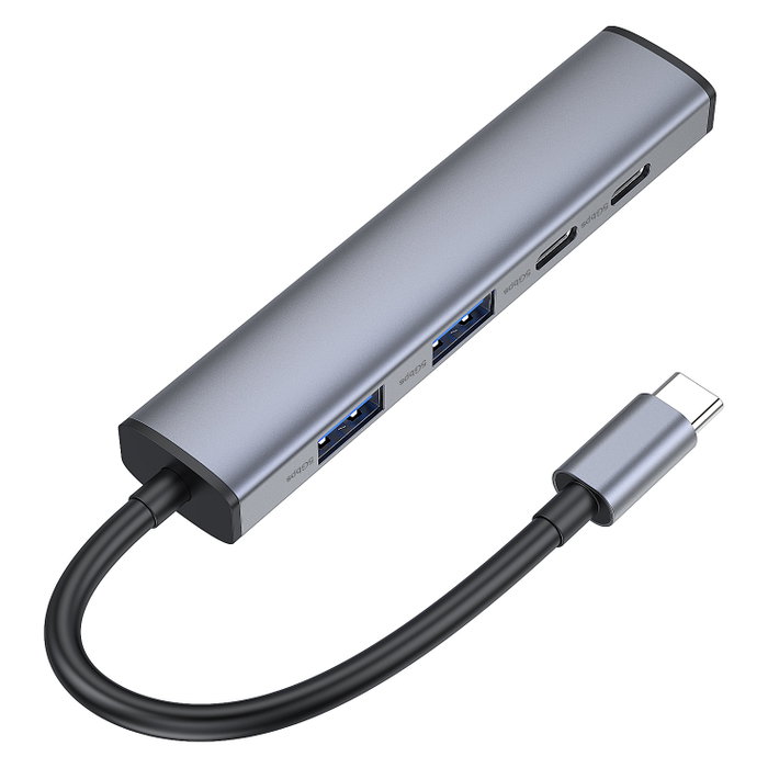Conceptronic HUBBIES22G Hub USB-C con 5 puertos y 100W PD