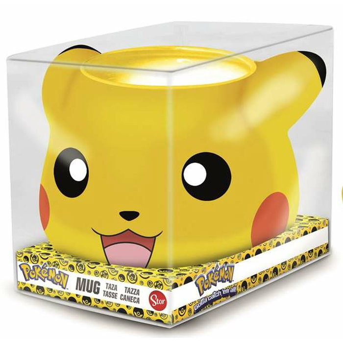 Stor Taza 3D Pikachu Pokémon con caja de regalo Stor Taza 3D Pikachu Pokémon con caja de regalo
