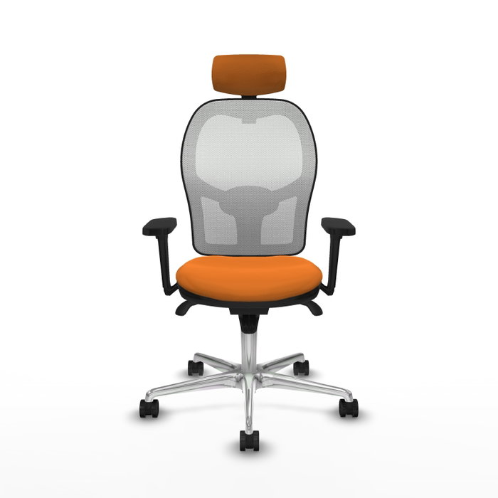 PIQUERAS Y CRESPO Silla de oficina Jorquera Naranja y Blanco