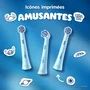 Oral-B Cabezales de Cepillo Stitch (Paquete de 3) - Para Oral-B iO Kids 6+ - Disney - Extra Suaves - A partir de 6 años