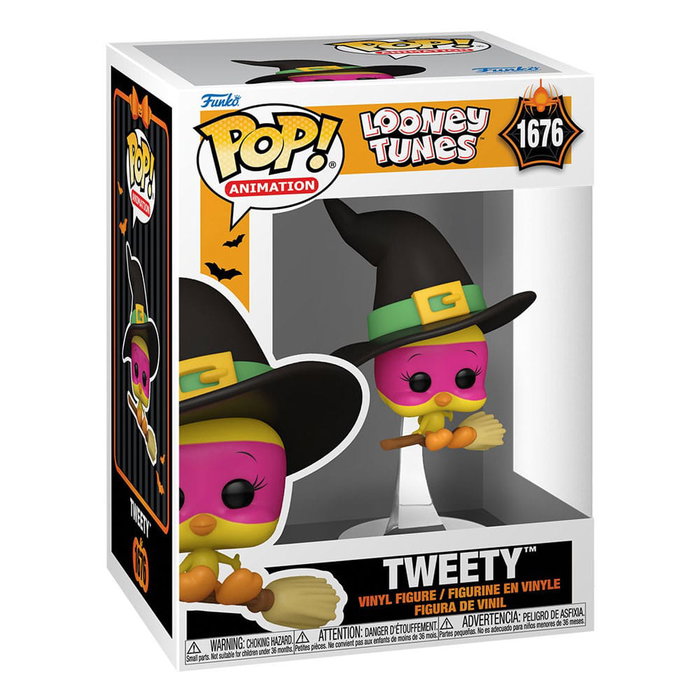 FUNKO Figura POP Looney Tunes Tweety Halloween en escoba