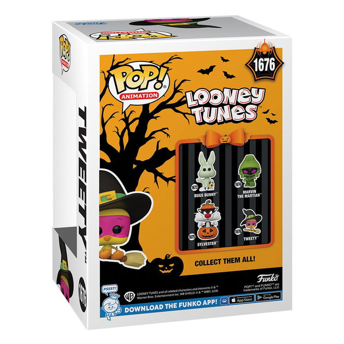 FUNKO Figura POP Looney Tunes Tweety Halloween en escoba