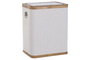 DKD Home Decor Cajonera Alpino 3 Cajones, Madera y Poliéster en Color Blanco y Marrón, Dimensiones 36 x 60 x 48 cm