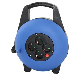 Alargador Silver Electronics Enrollable Azul 3500W