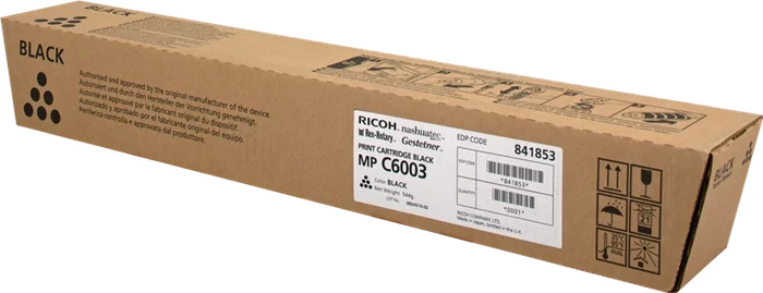 Ricoh Tóner Negro MP C6003 C6003 841853, 33.000 Páginas para MP C6003 Ricoh Tóner Negro MP C6003 C6003 841853, 33.000 Páginas para MP C6003
