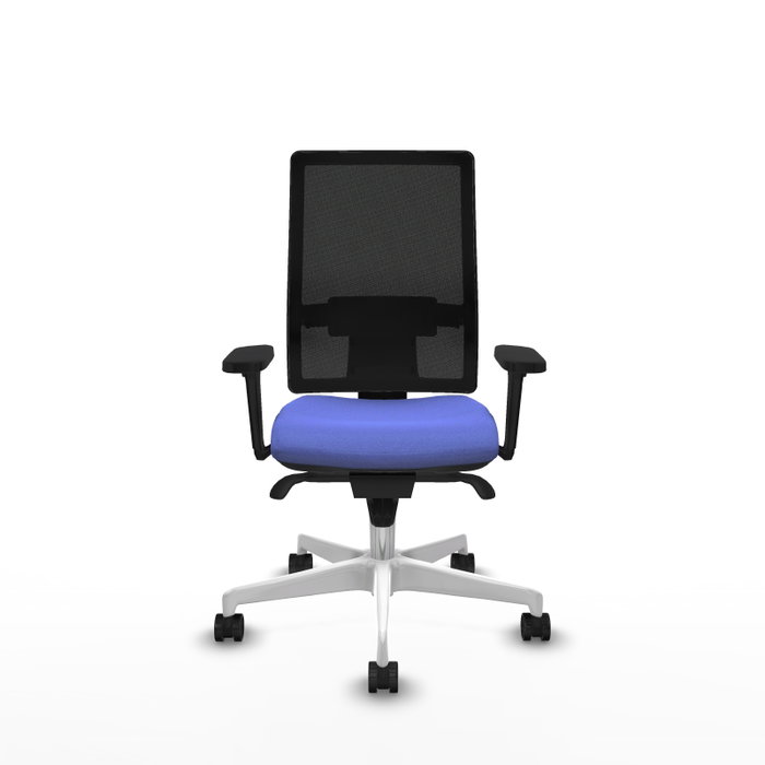 PIQUERAS Y CRESPO Silla de oficina Horna con mecanismo Sincro, Azul claro y Negro