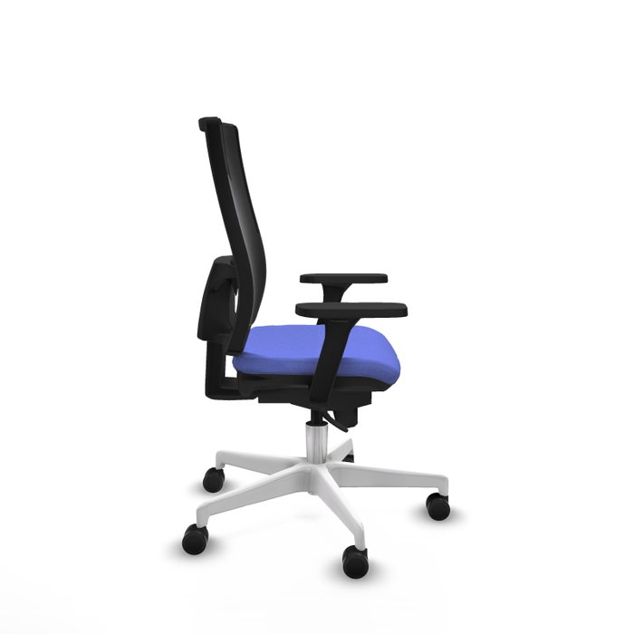 PIQUERAS Y CRESPO Silla de oficina Horna con mecanismo Sincro, Azul claro y Negro