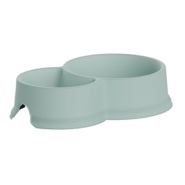 Plastiken Comedero Doble Verde 0,3l + 0,65l