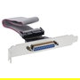 InLine Cable de extensión para puerto paralelo externo, 34 cm/0.34 m, color plata, 33225B