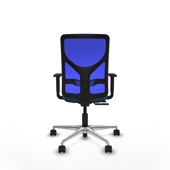 PIQUERAS Y CRESPO Silla de oficina Motilla con mecanismo Sincro/Traslack, Tela Verde petróleo y Malla Azul PIQUERAS Y CRESPO Silla de oficina Motilla con mecanismo Sincro/Traslack, Tela Verde petróleo y Malla Azul