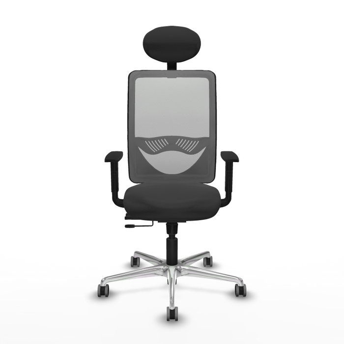 PIQUERAS Y CRESPO Silla de oficina Zulema Gris con mecanismo Sincro/Traslack