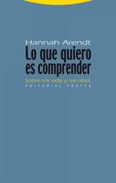 Lo que quiero es comprender, Hannah Arendt - TROTTA EDITORIAL