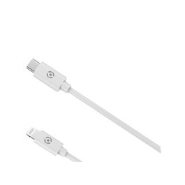Celly Cable USB-C a Lightning 1m Blanco 60W PD Carga Rápida