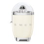 Smeg CJF11CREU Prensa de Cítricos Eléctrica, Función Antigoteo, Almacenamiento de Cable, Color Crema, 70W, Hecho de Acero Inoxidable y Plástico