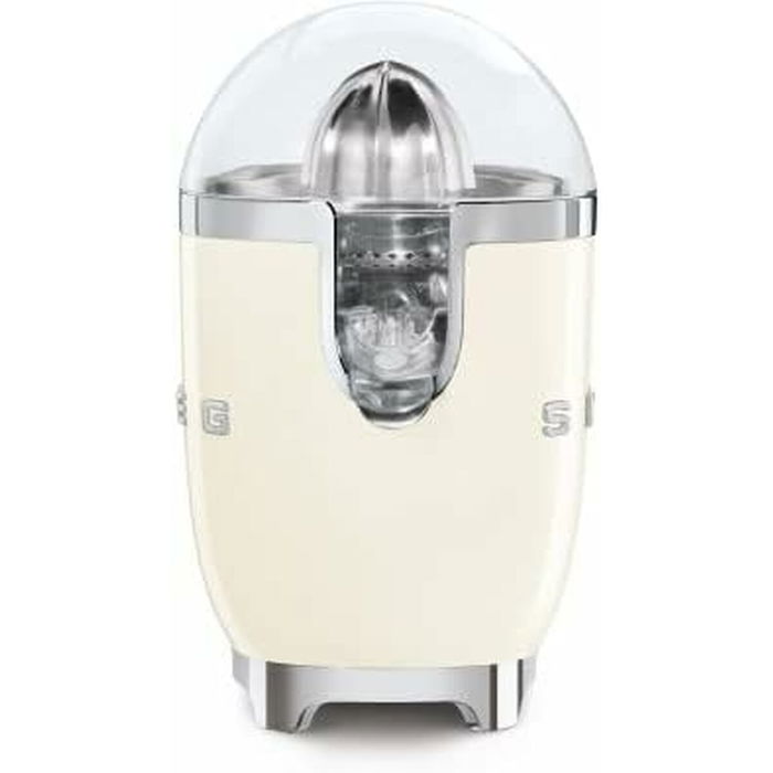 Smeg CJF11CREU Exprimidor de cítricos, color crema, acero inoxidable y plástico, 70W, función anti-goteo y filtro para pulpa