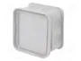 FIBOX JB2.5G Caja de conexiones con membrana gris