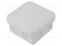FIBOX JB2.5G Caja de conexiones con membrana gris