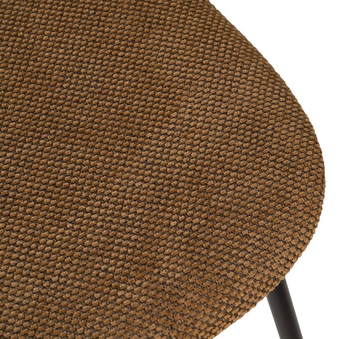 Silla Natural-Marrón Tejido-Metal Salón 48 X 55 X 82,50 cm (Set de 4)