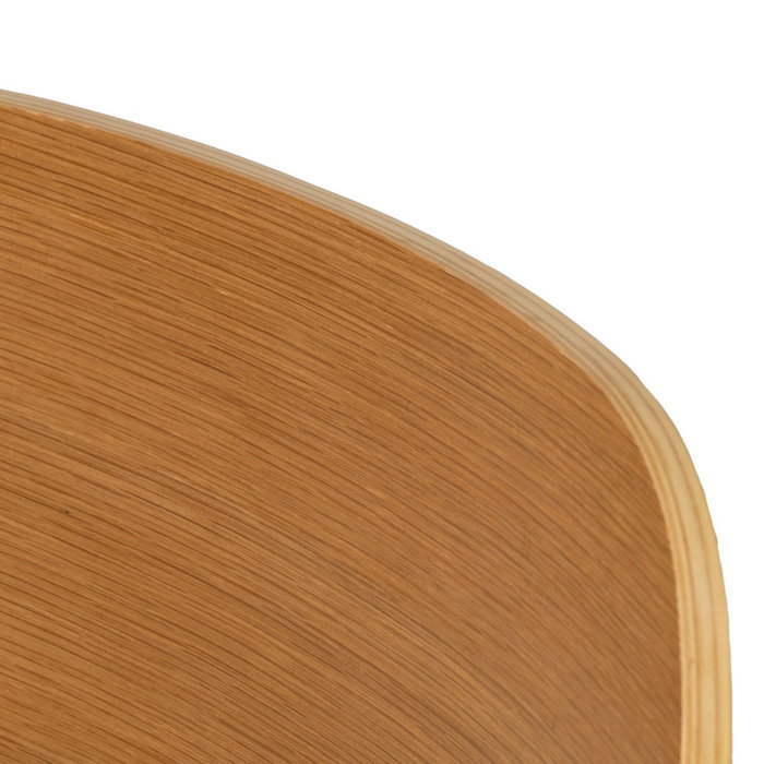 Silla Natural-Marrón Tejido-Metal Salón 48 X 55 X 82,50 cm (Set de 4)