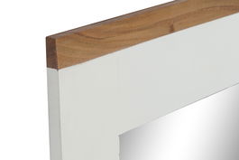 DKD Home Decor Espejo Daniela Blanco Marron 113 x 90 x 1.5 cm