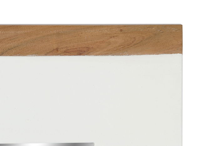 DKD Home Decor Espejo Daniela Blanco Marron 113 x 90 x 1.5 cm