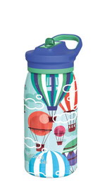 QUOKKA Botella Termo Kids 445ml Acero Inoxidable con Sipper Pop Balloons